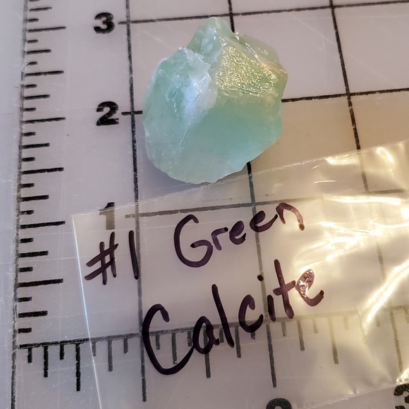 #1 Natural Raw Green Calcite Crystal - Picture 7 of 7